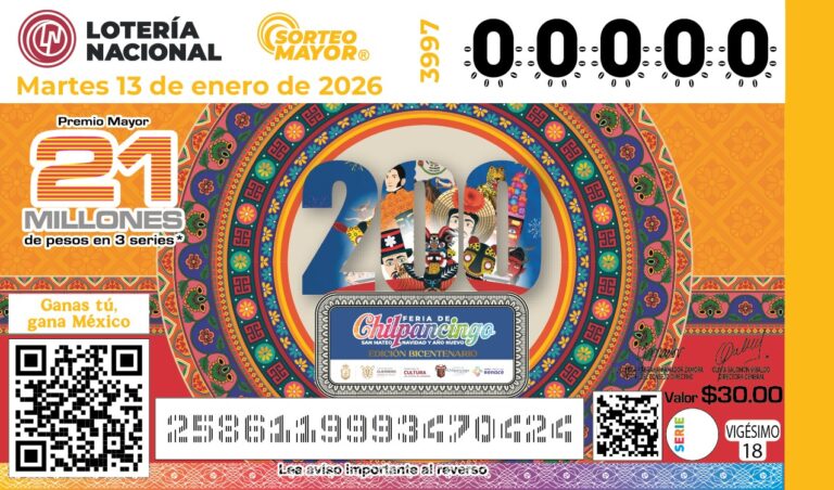 Lotería Nacional presenta billete conmemorativo por los 200 años de la Feria de Chilpancingo