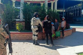 Quechultenango y Mochitlán, como parte de las acciones de presencia territorial y seguridad interinstitucional, elementos de la Policía Estatal de la Secretaría de Seguridad Pública