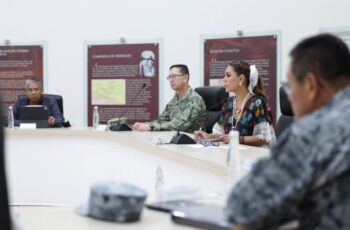 Alista Evelyn Salgado con la Mesa de Coordinación preparativos para fiestas del Día de la Bandera en Iguala
