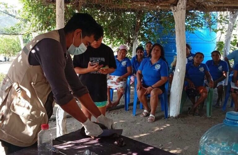 SAGADEGRO y beneficiarios del programa Sembrando Vida, continúan la colocación de trampas contra el gusano barrenador del ganado en el municipio de San Marcos