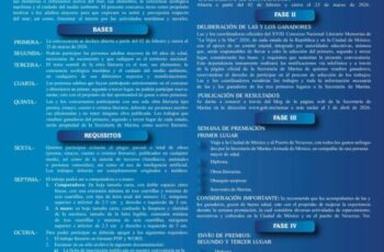 Secultura convoca a adultos mayores a participar en concurso literario de la Secretaría de Marina