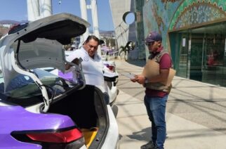 Autoridades revisan Taxis Violeta en Chilpancingo para seguridad de las mujeres