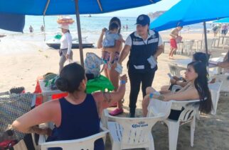 SSP Guerrero promueve la prevención del delito con acciones de proximidad social en playas del puerto de Acapulco