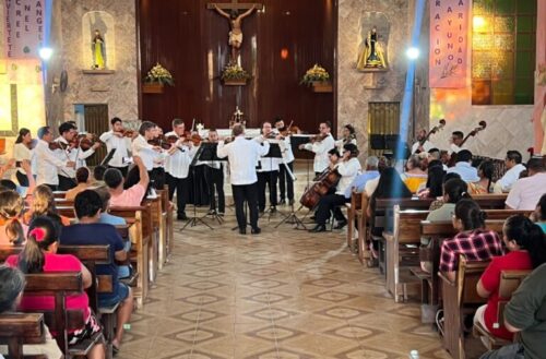La Filarmónica de Acapulco engalana la Fiesta Patronal en la comunidad de Tres Palos