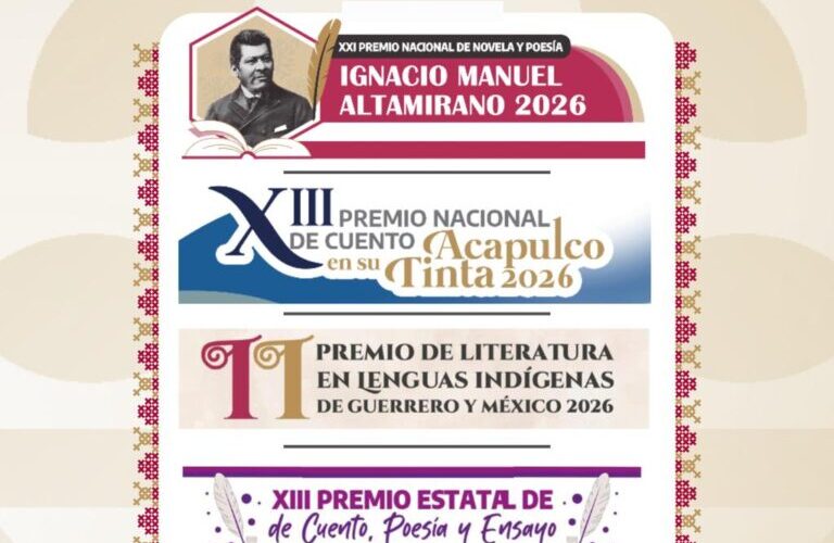 Convocan a escritoras, escritores y poetas a participar en el concurso de Obras Literarias 2026