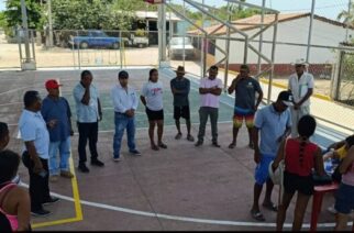 Recorrido de trabajo para dar seguimiento al proyecto de desazolve de la laguna de Chautengo