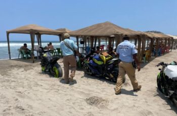 Elementos de la Policía Estatal y corporaciones de seguridad del municipio de Acapulco mantienen recorridos de vigilancia