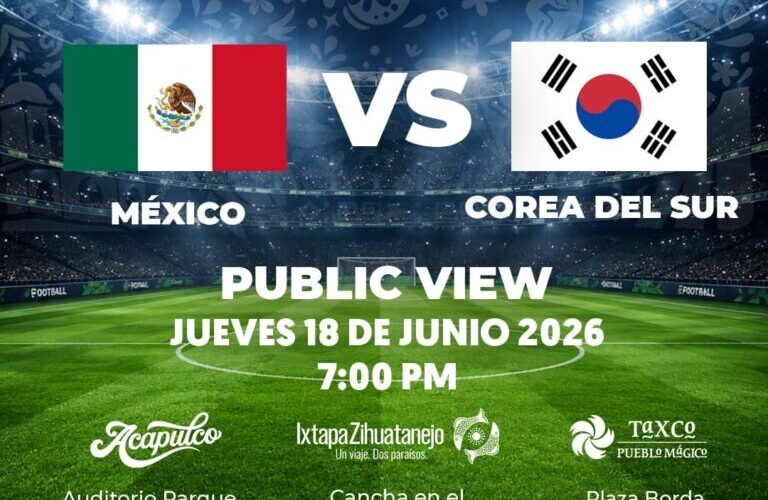 Invita Gobierno de Guerrero a vivir la emoción del Mundial FIFA 2026 en familia