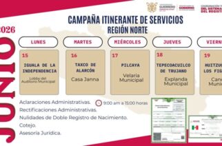 Registro Civil realizará Campaña Itinerante de Servicios en la zona Norte