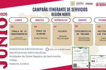 Registro Civil realizará Campaña Itinerante de Servicios en la zona Norte