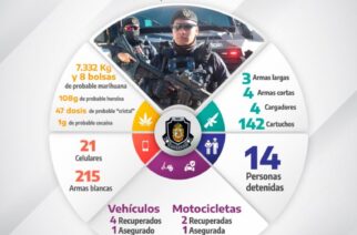 Asegura SSP Guerrero armas, droga y vehículos; 14 personas fueron puestas a disposición de la autoridad como resultado de acciones operativas