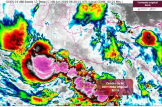 Tormenta Tropical “Boris” continúa su trayectoria hacia las costas de Guerrero